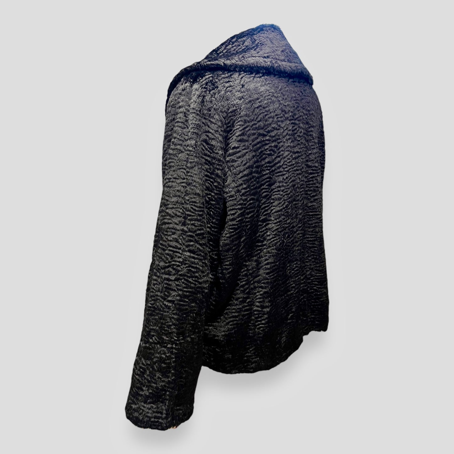 Romeo Gigli Faux Astrakhan Coat 1990s