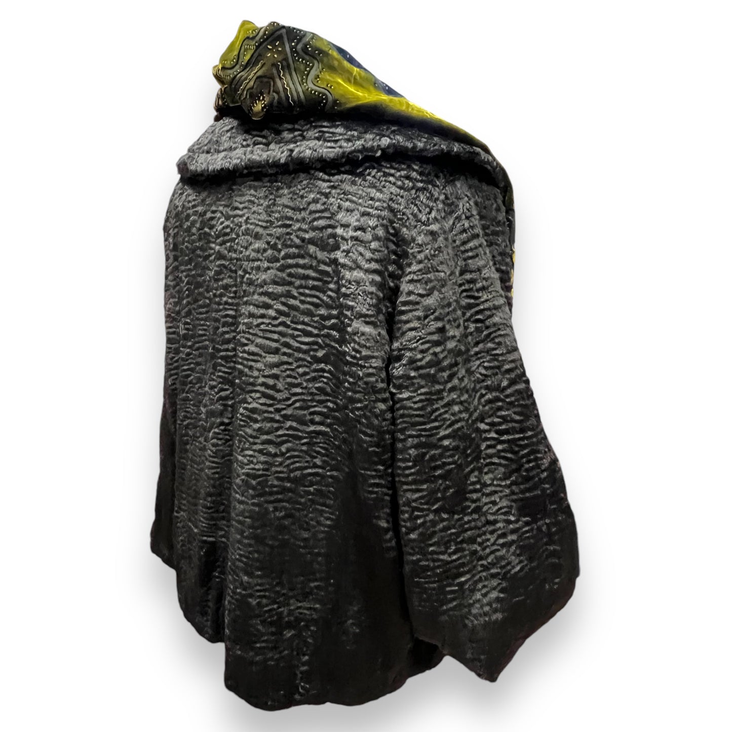 Romeo Gigli Faux Astrakhan Coat 1990s