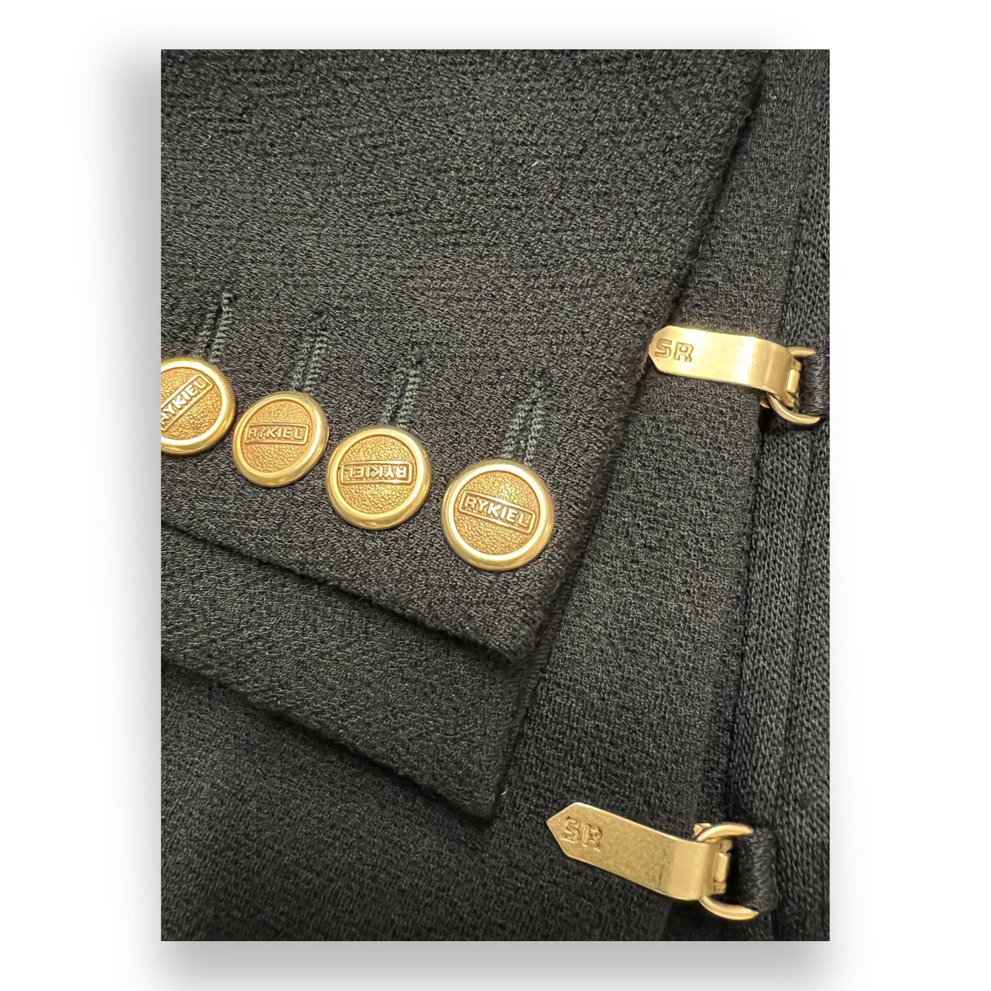 Sonia Rykiel Black Wool Culottes Suit 1980s