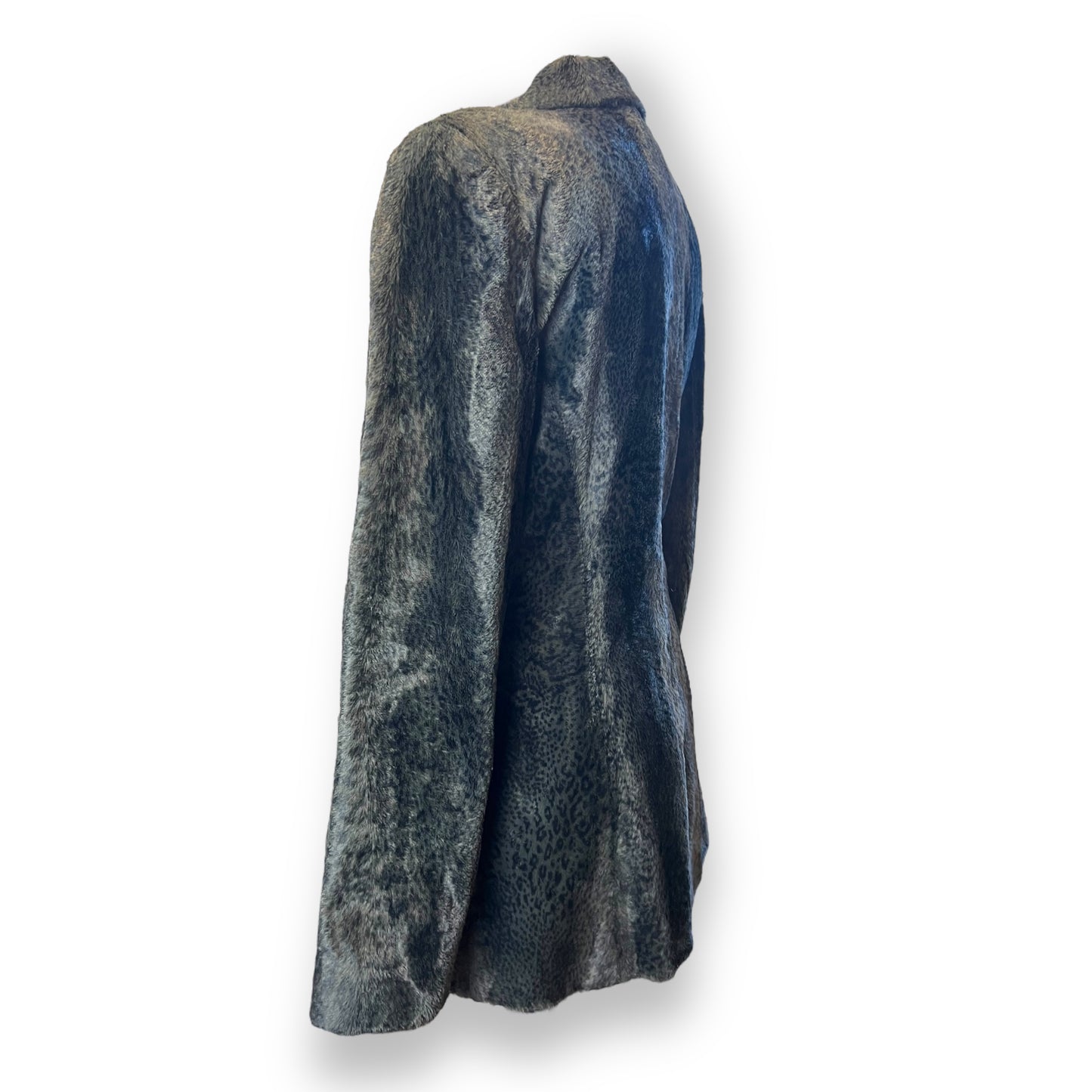 Kenzo Dark Leopard Print Velvet Blazer 1980s