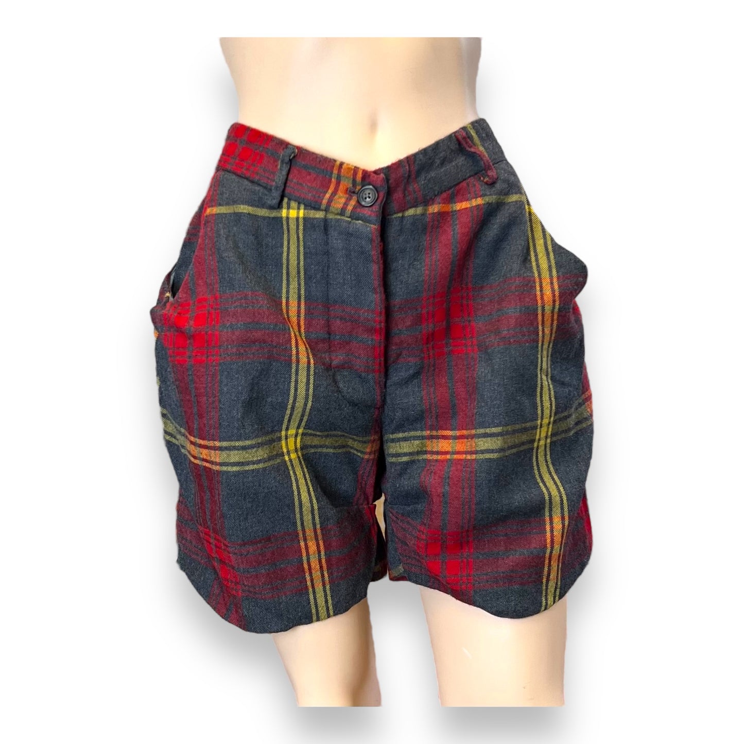 Vivienne Westwood Anglomania Tartan Shorts 1990s, front view