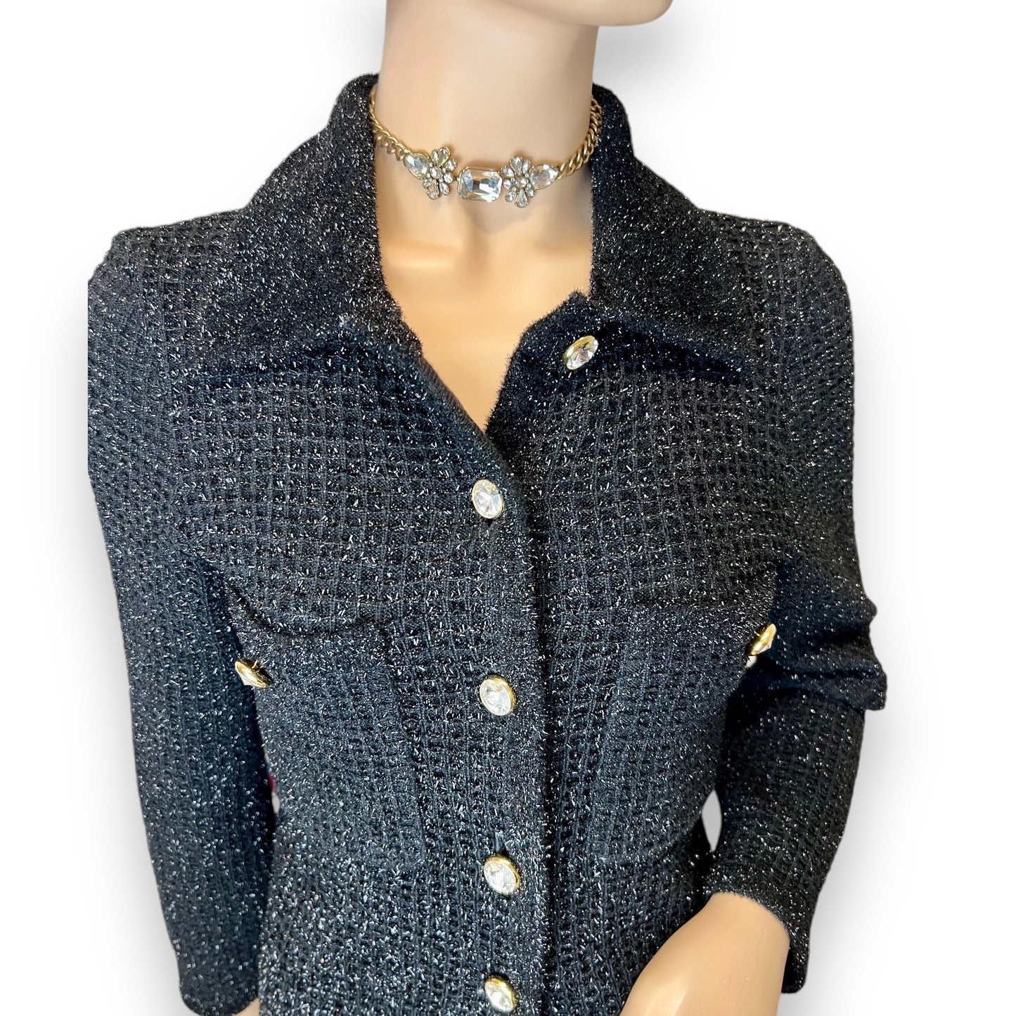 Escada Couture Glitter Cardi / Blazer 1980s
