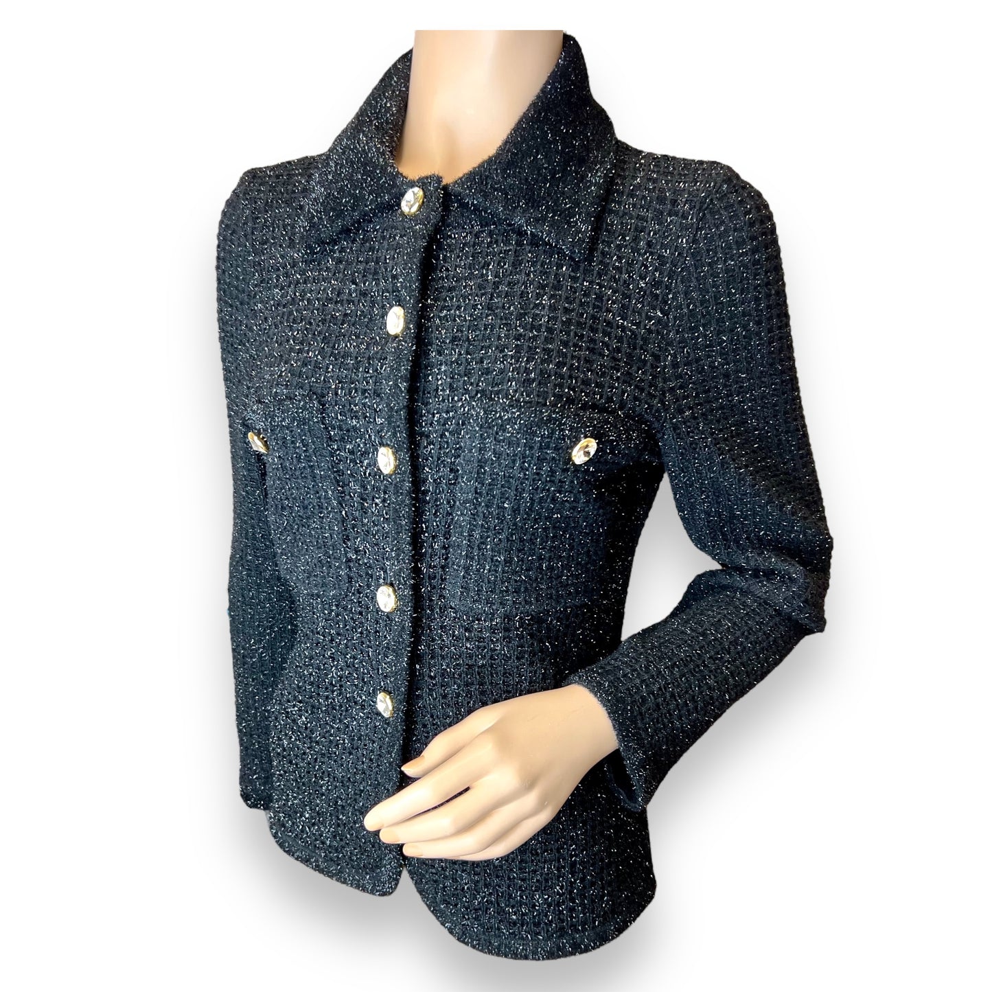 Escada Couture Glitter Cardi / Blazer 1980s