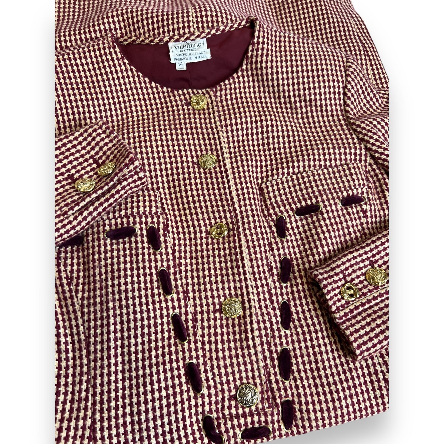 Valentino Boutique Cashmere Dress 1980s