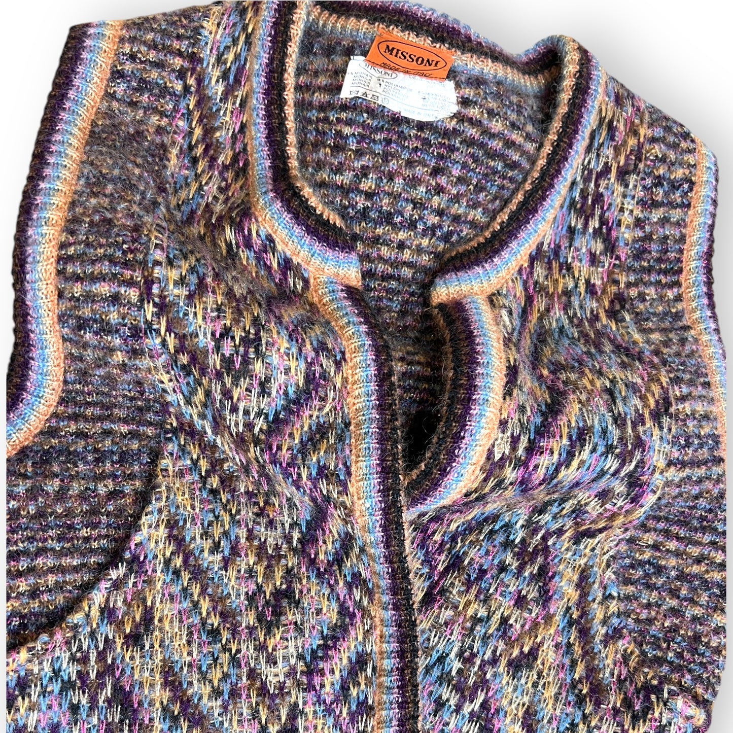 Missoni Mohair Gillet with Gold Threads 1970s