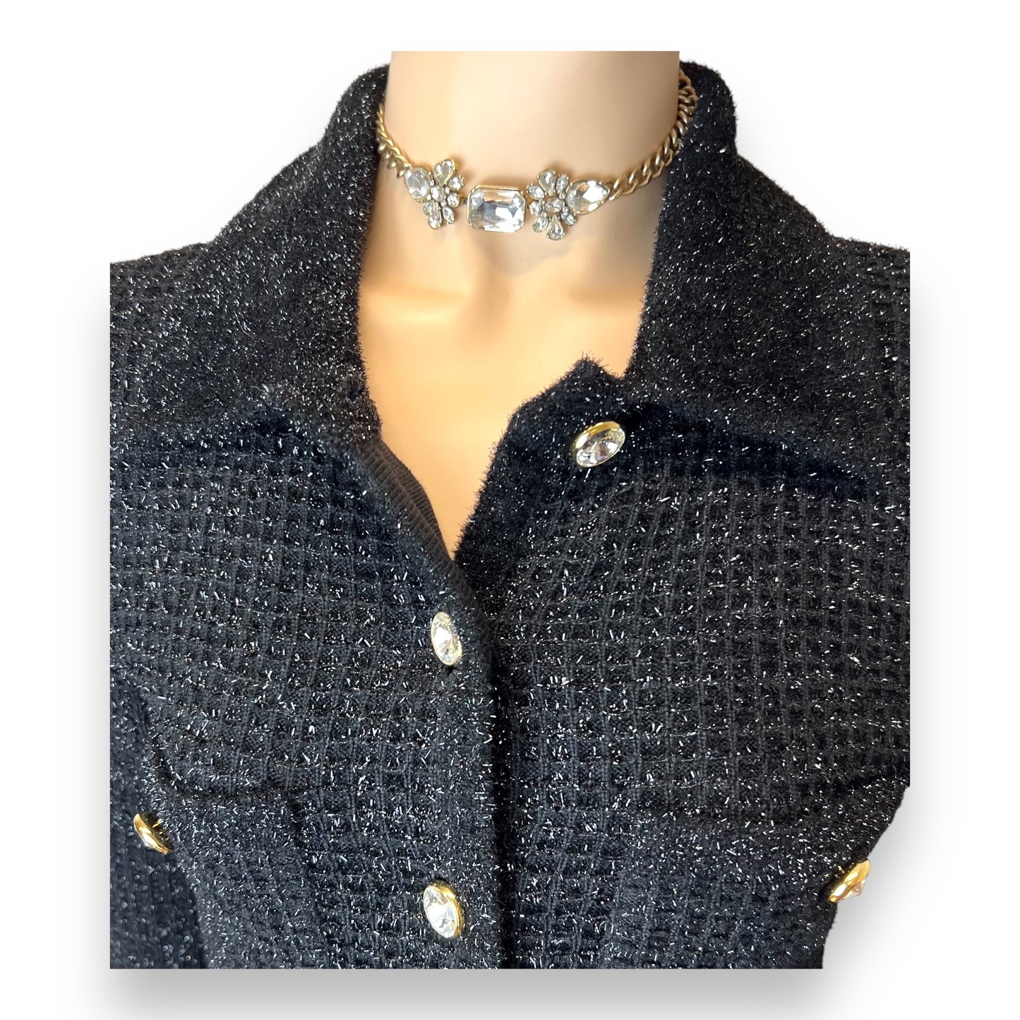 Escada Couture Glitter Cardi / Blazer 1980s