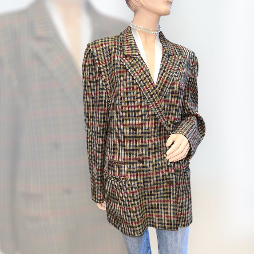 Basler Tweed Double-Breasted Blazer 1980s