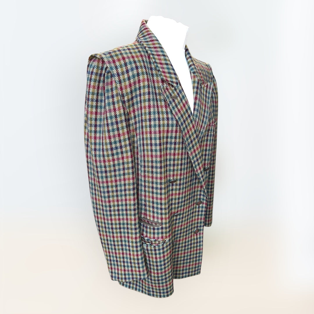 Basler Tweed Double-Breasted Blazer 1980s