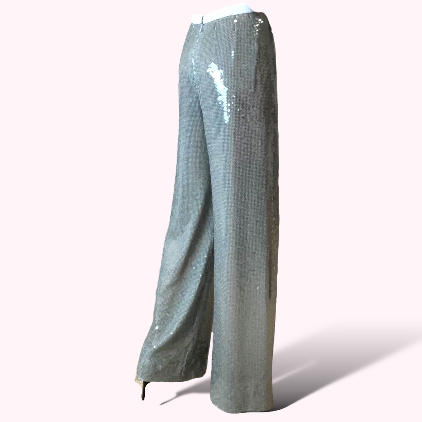 Hardy Amies Sequin Palazzo Trousers 80s
