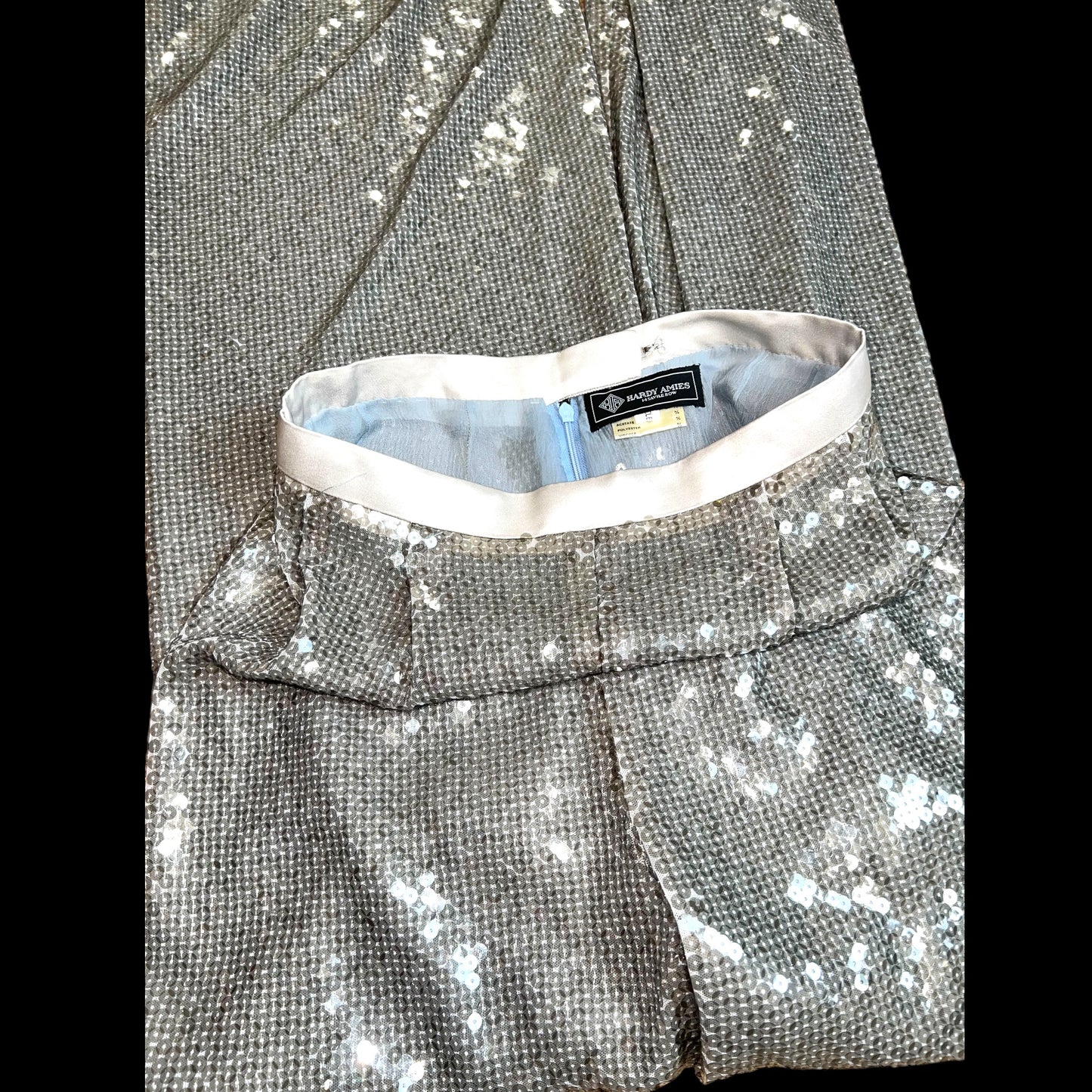 Hardy Amies Sequin Palazzo Trousers 80s
