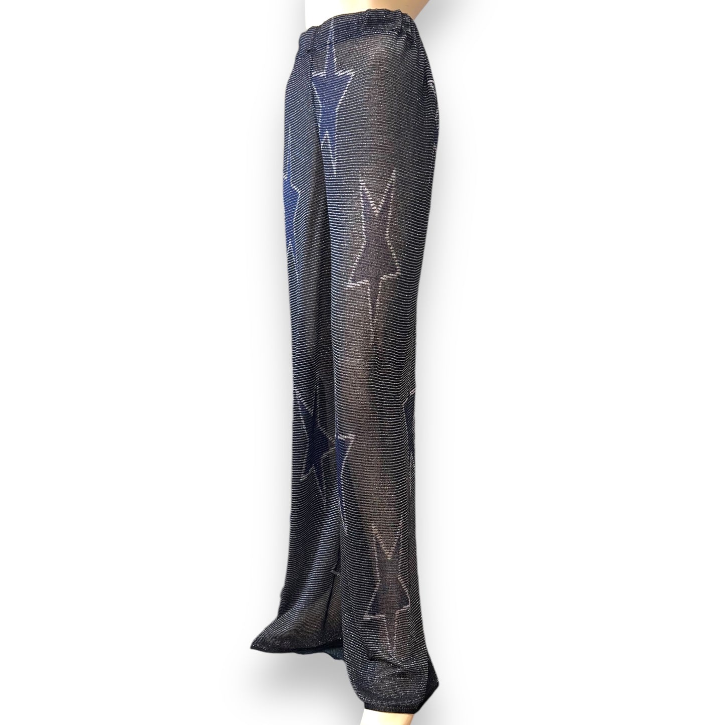 Iceberg Semi-sheer Glitter Trousers 80s