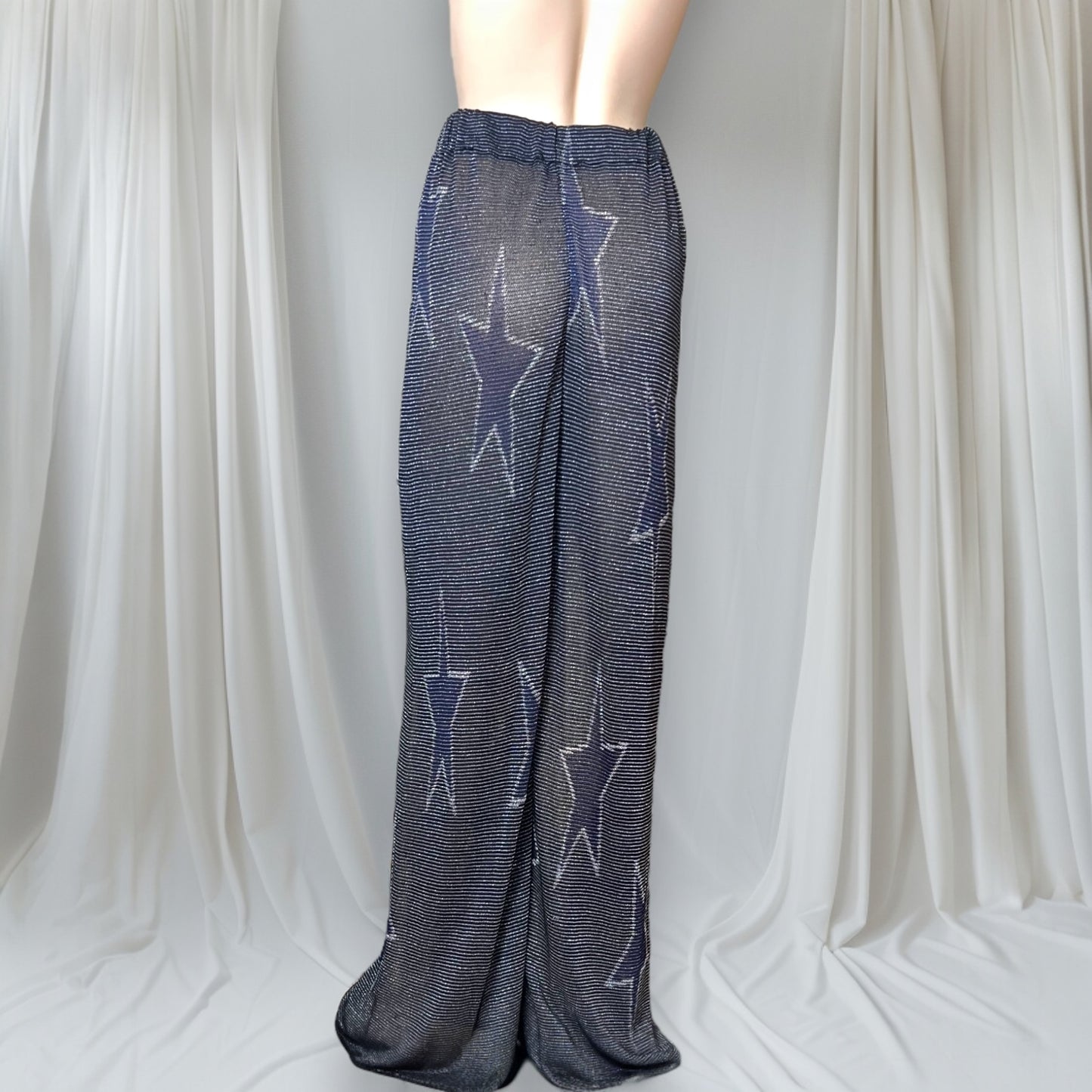 Iceberg Semi-sheer Glitter Trousers 80s