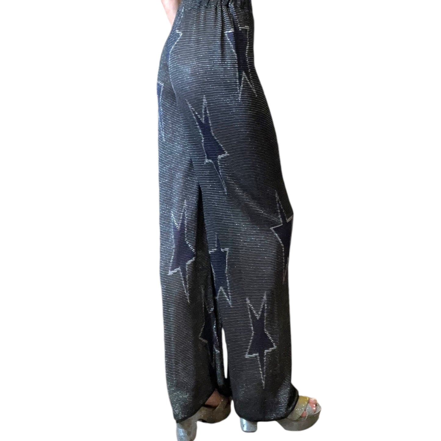 Iceberg Semi-sheer Glitter Trousers 80s