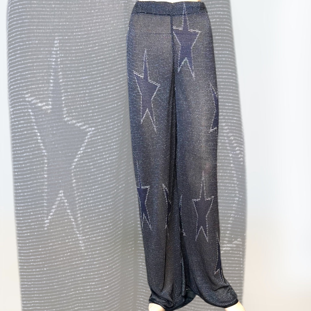Iceberg Semi-sheer Glitter Trousers 80s