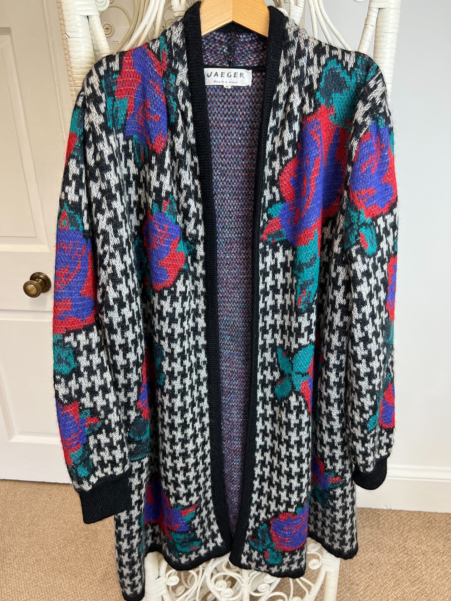 Jaeger Mohair Cardigan / Coat detail