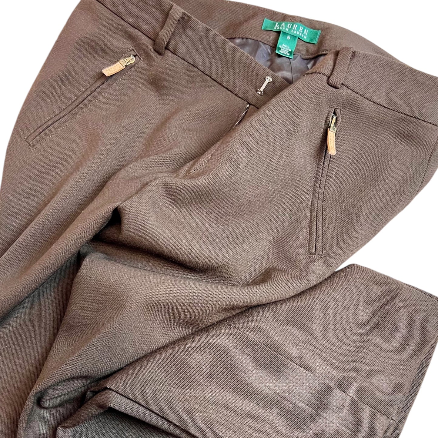 Ralph Lauren Brown Wool Trousers 1990s