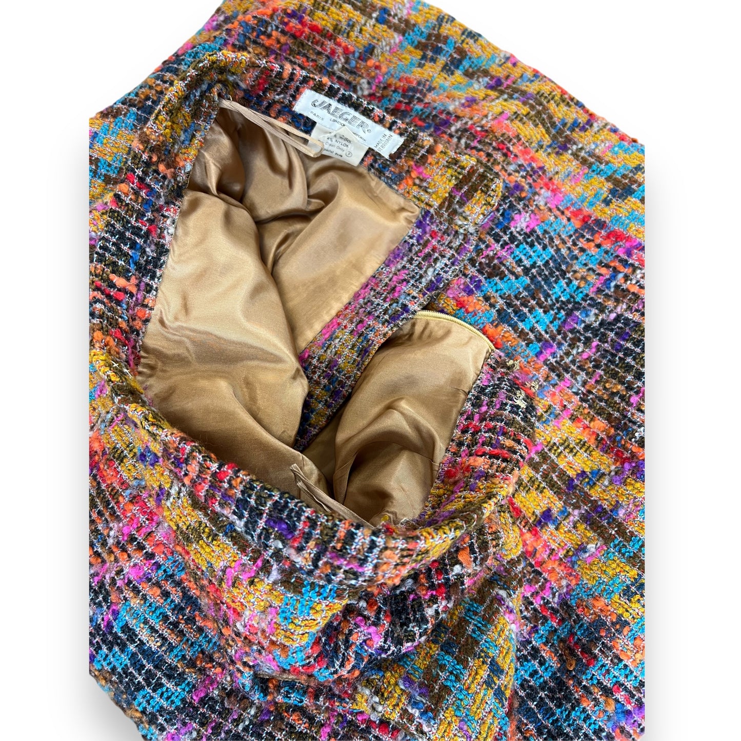 Jaeger Jewel Boucle Midi Skirt 70s