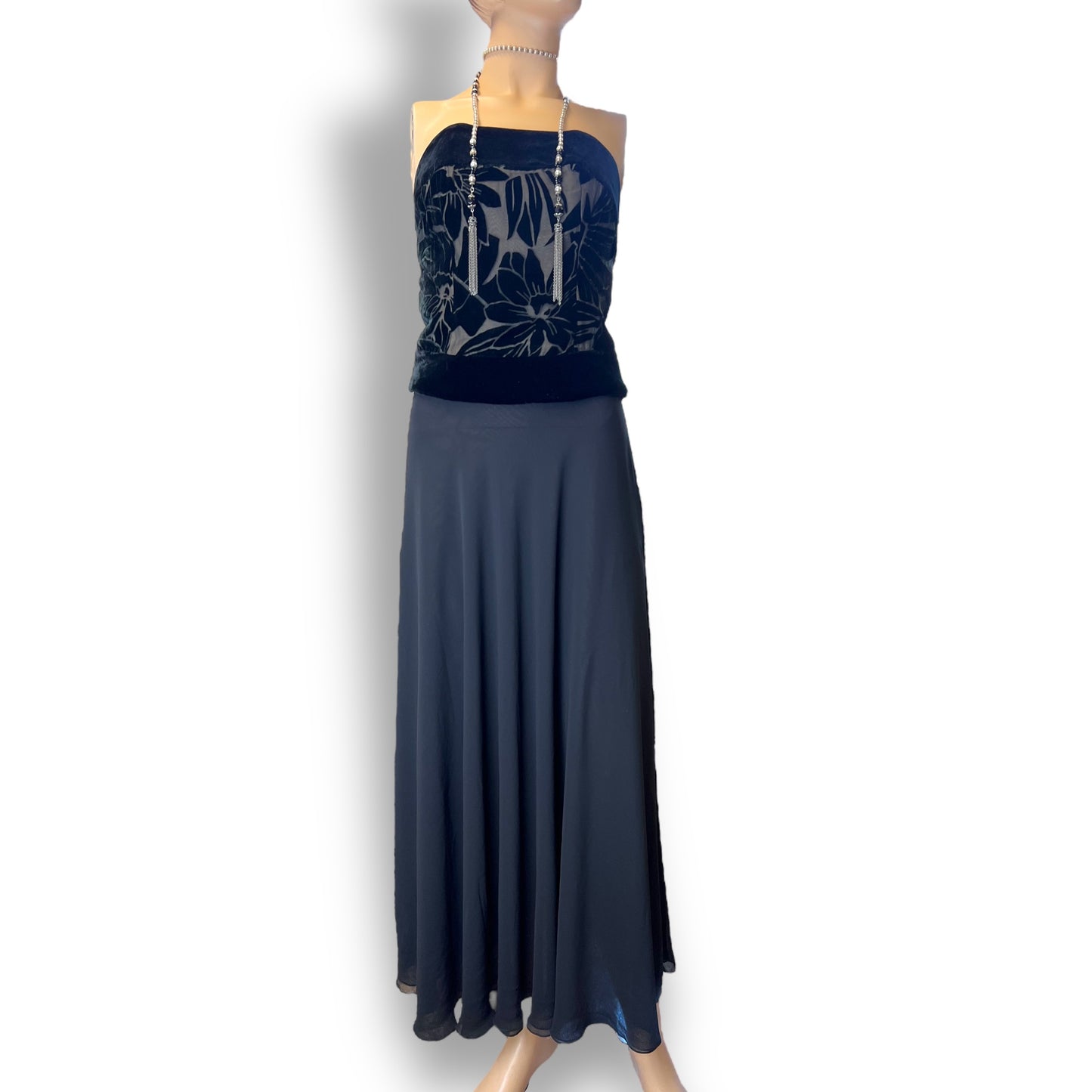 Frank Usher Chiffon Evening Skirt 80s