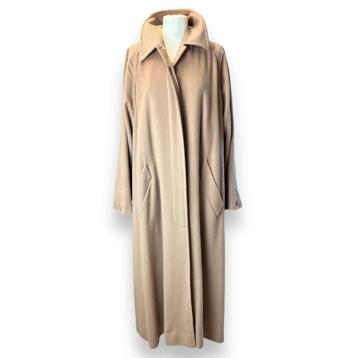 Jaeger Cashmere Camel Overcoat 90s