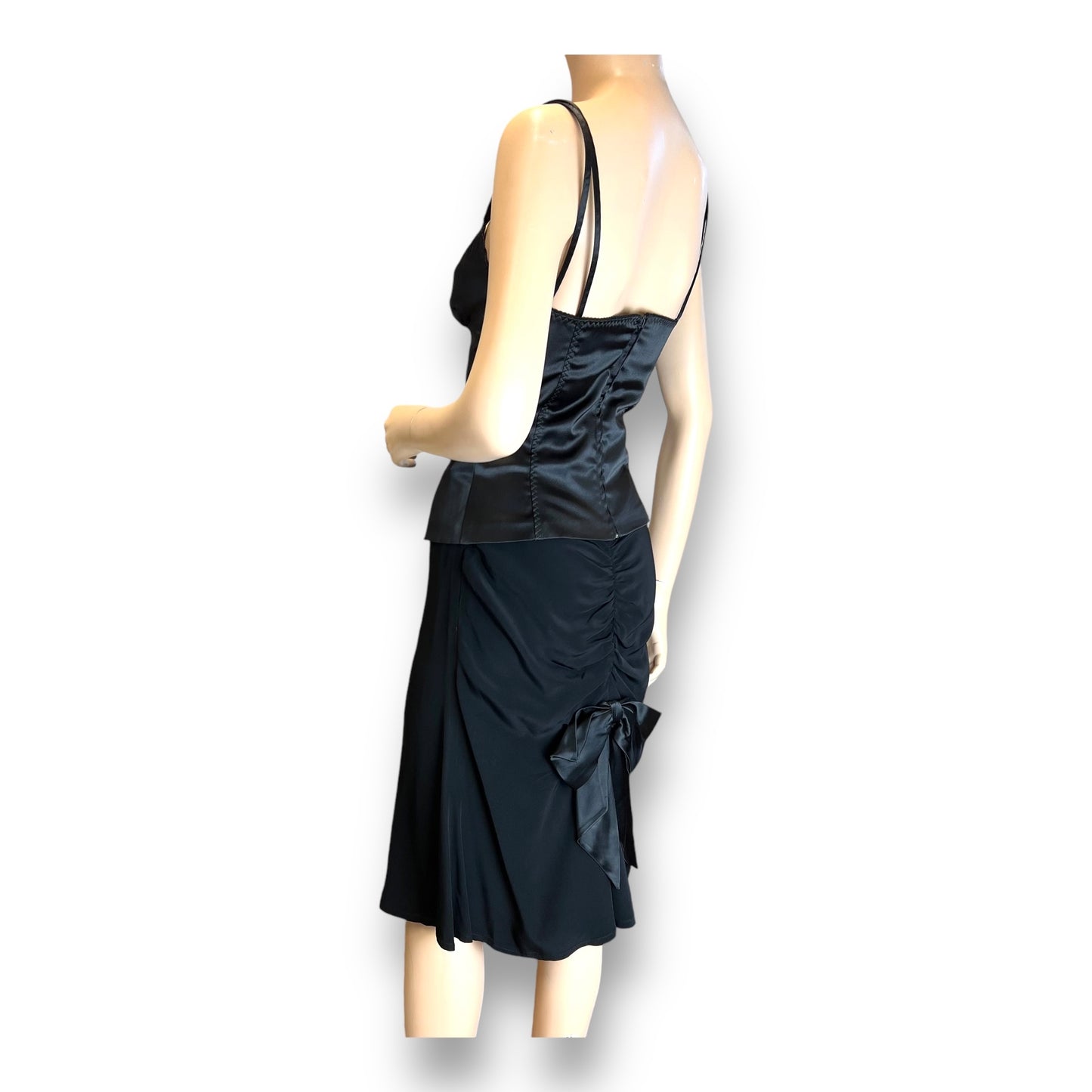 Christian Lacroix Satin Bustle Skirt 1980s side view