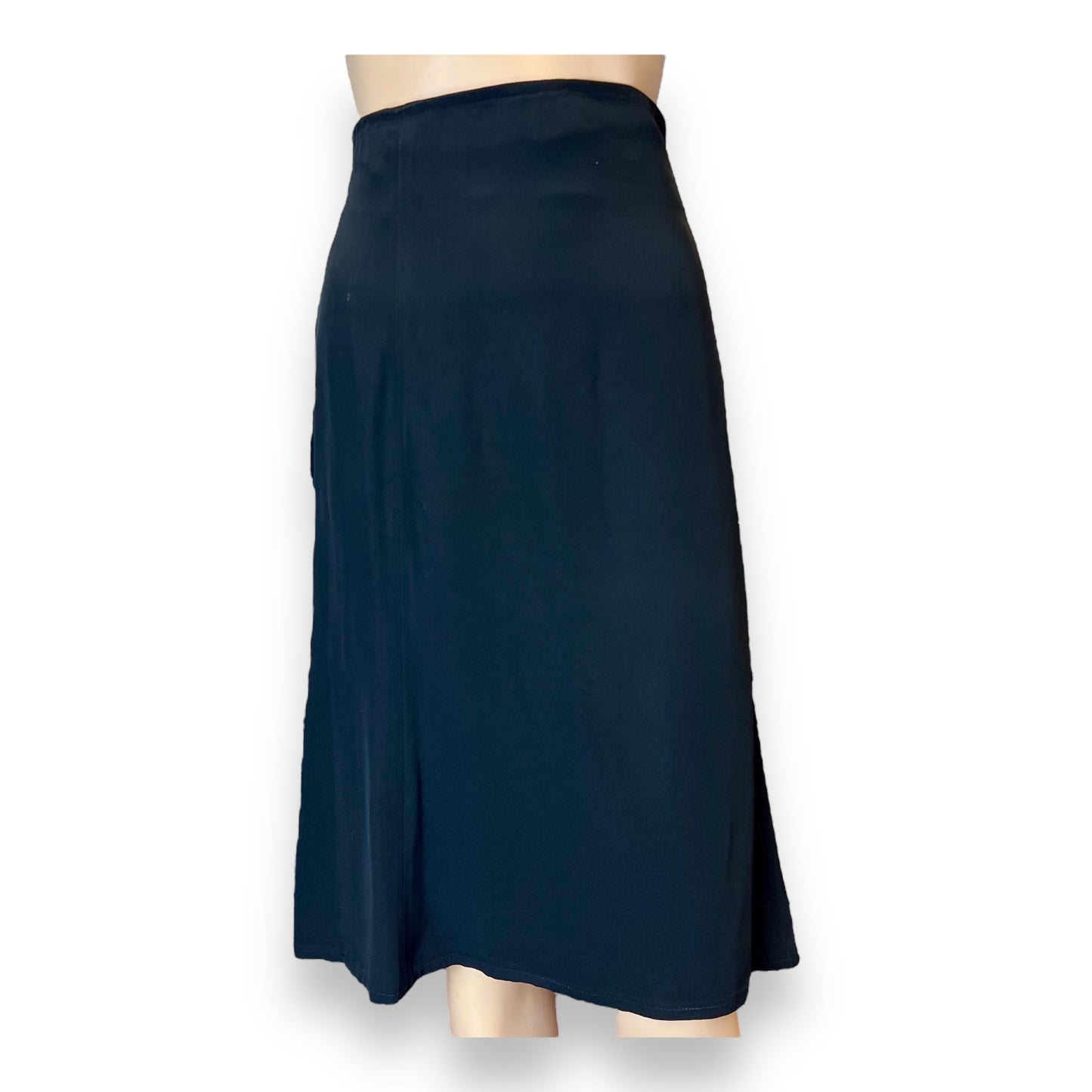 Christian Lacroix Satin Bustle Skirt 1980s front