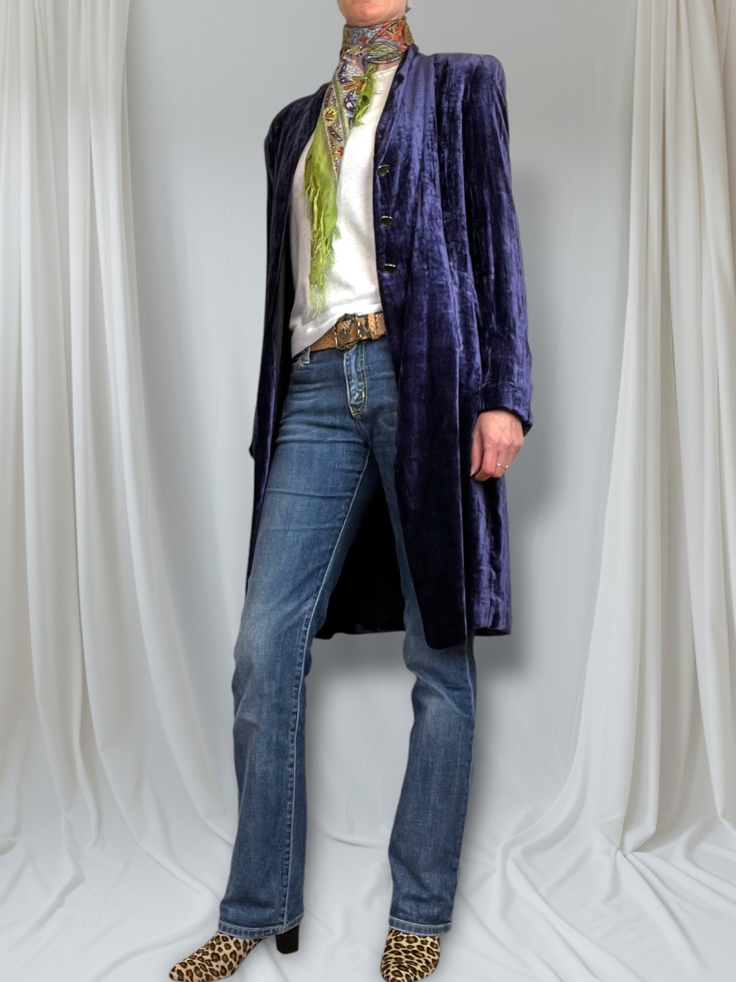 Louise Kennedy Velvet Skirt & Jacket 1990s