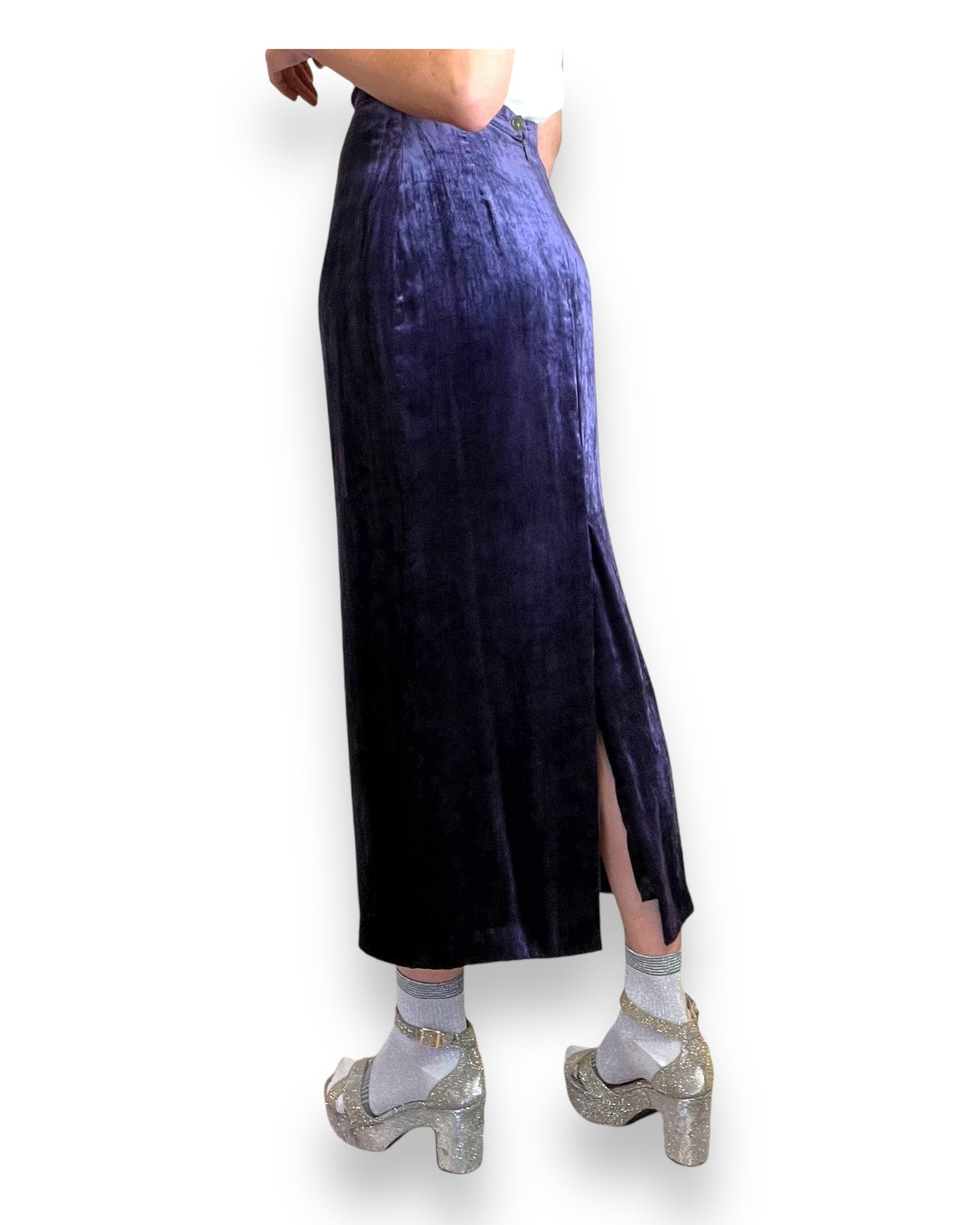 Louise Kennedy Velvet Skirt & Jacket 1990s