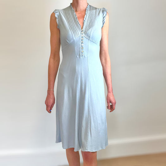 Ghost tea dress front