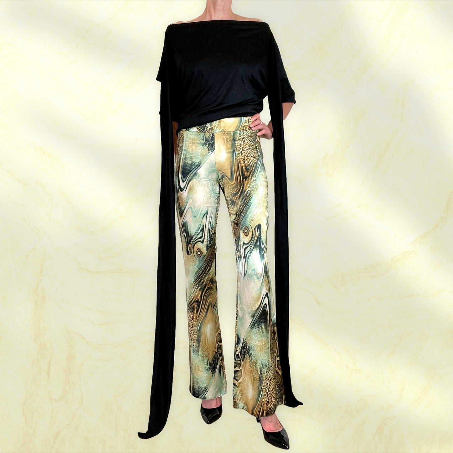 Yves Saint Laurent Rive Gauche silk wrap top