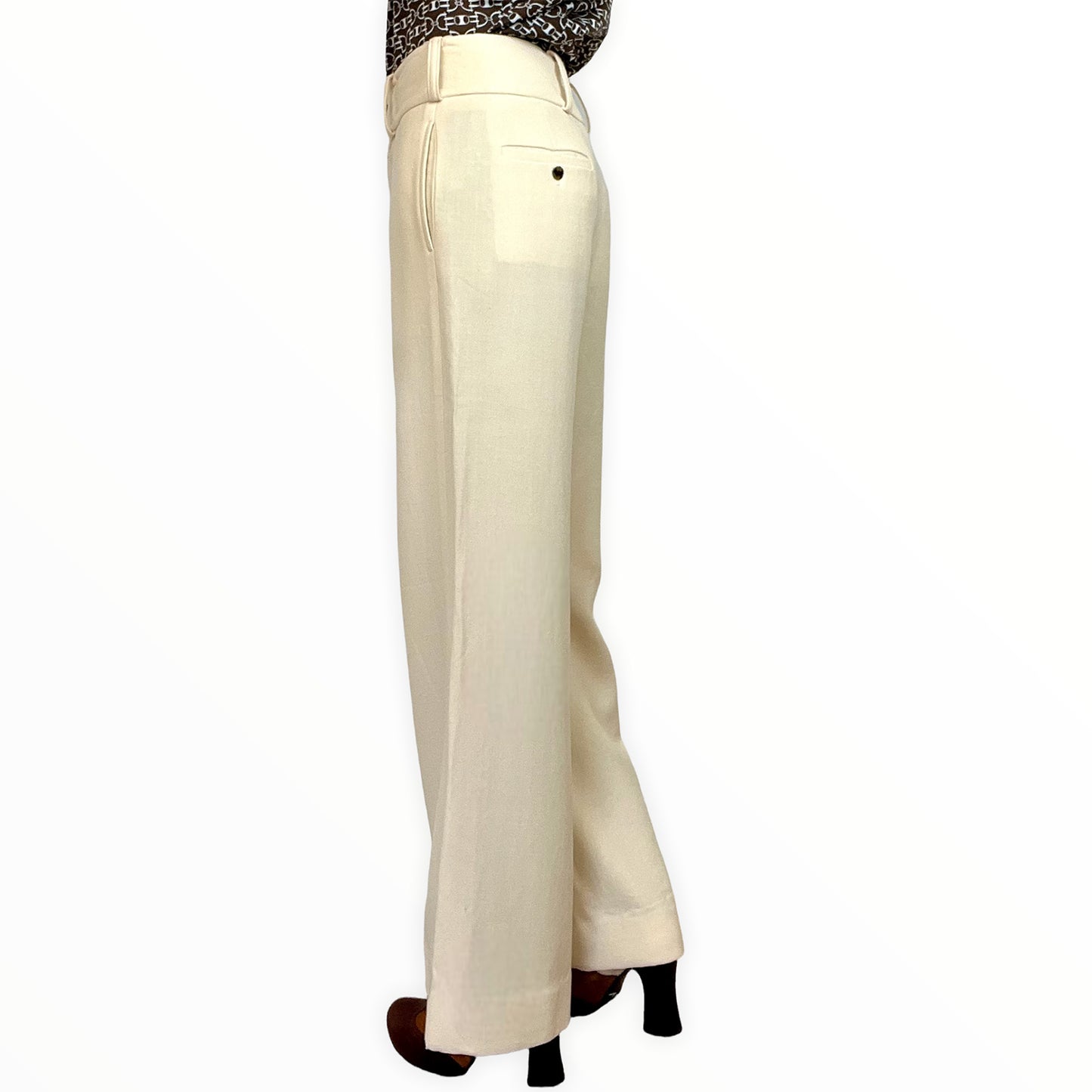 Ralph Lauren 90's Purple Collection wide leg trousers side