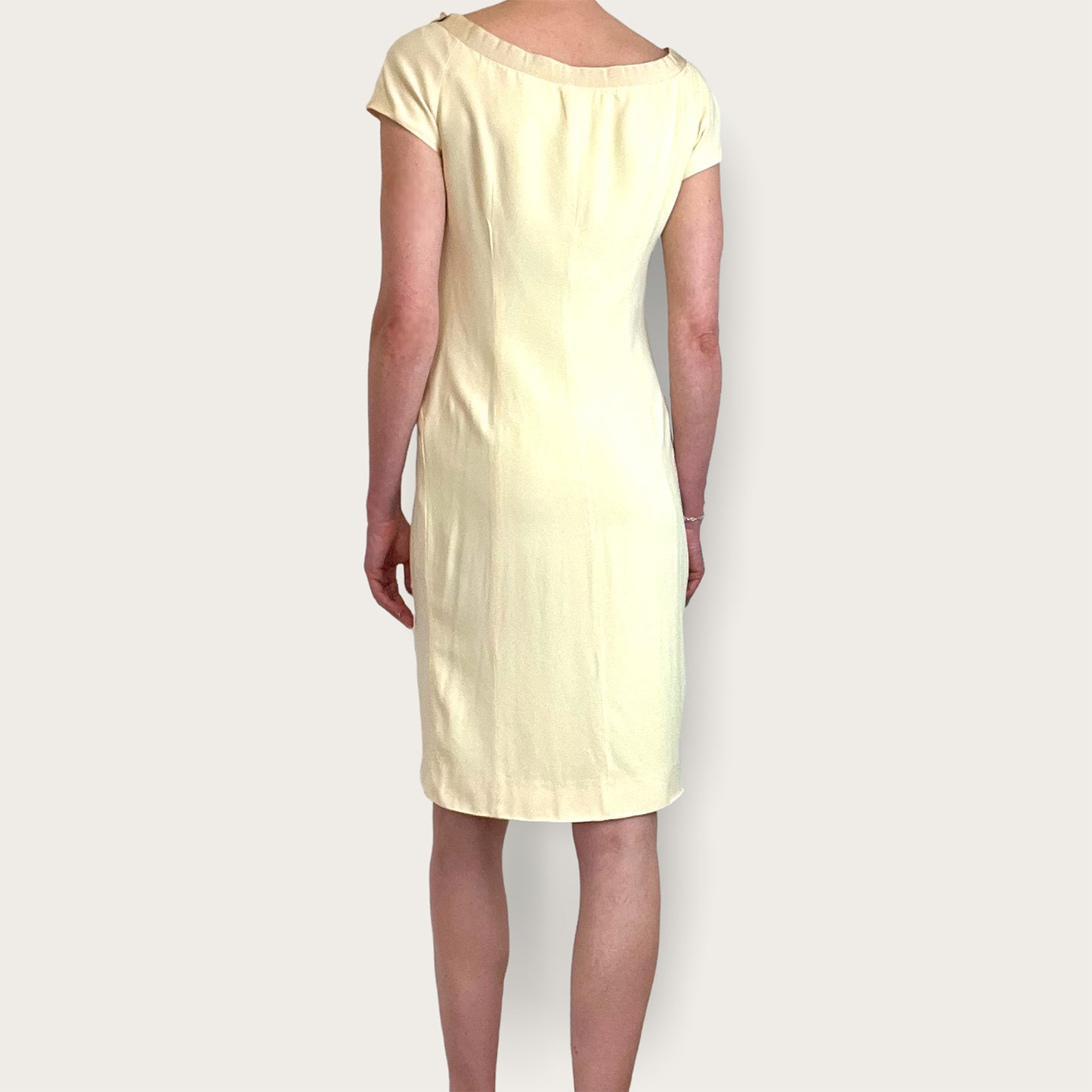 Moschino 90's buttermilk shift dress back