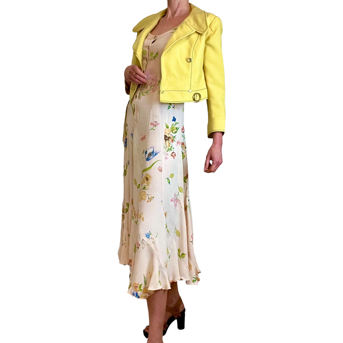 Phool 80's floral maxi with jacket