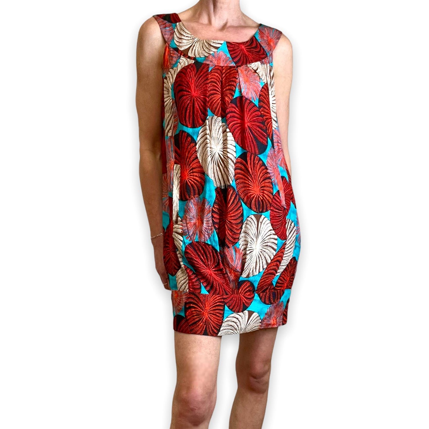 Diane Von Furstenberg tapered-hem silk dress front