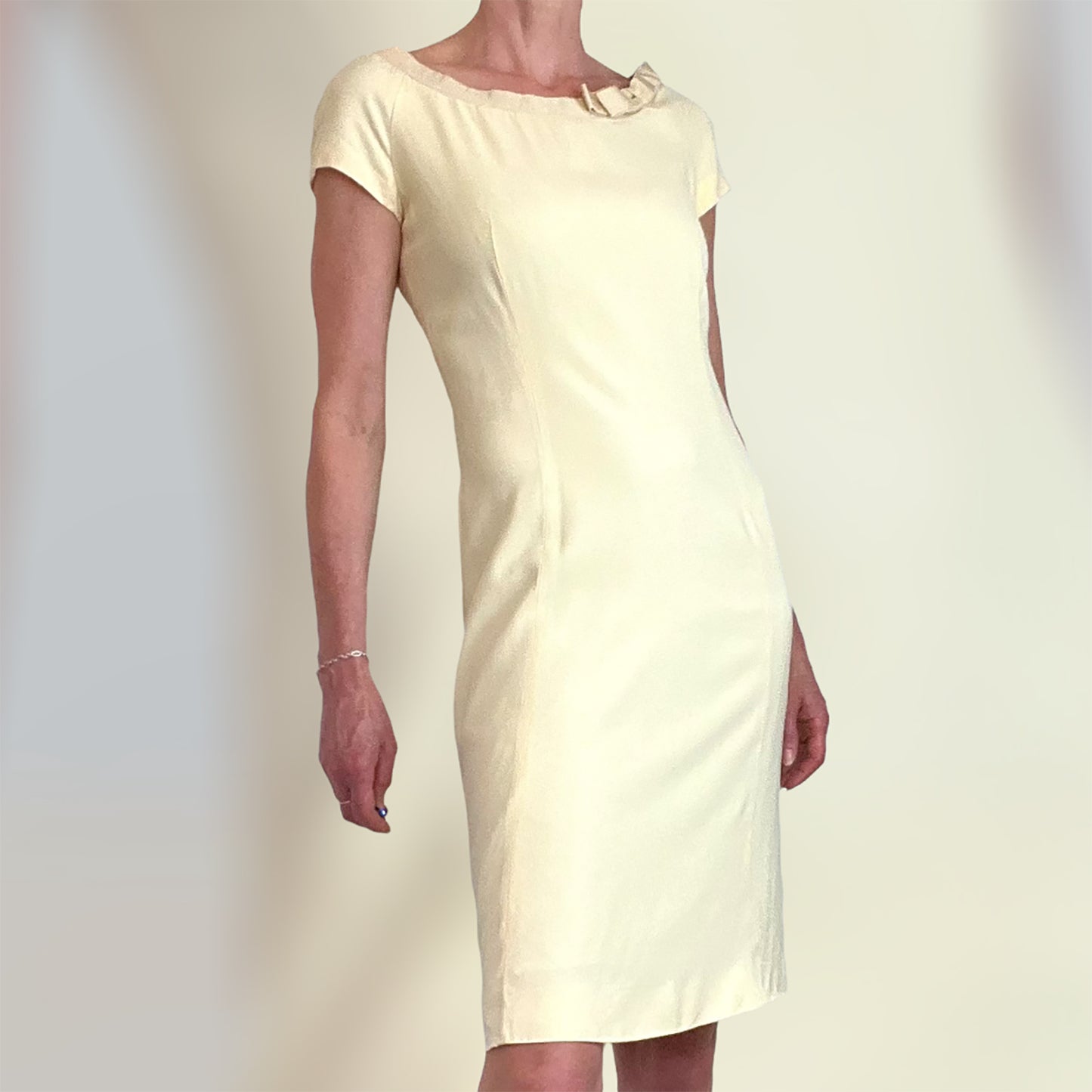 Moschino 90's buttermilk shift dress