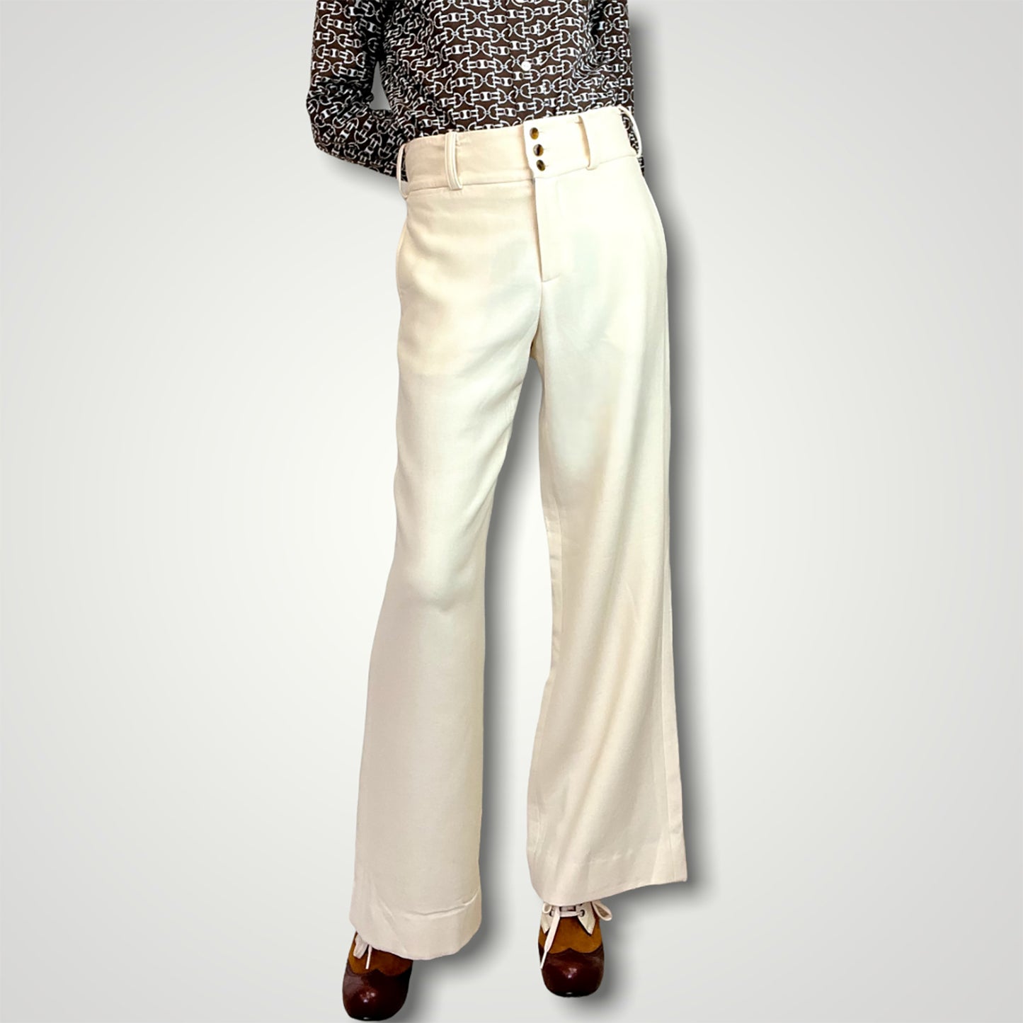 Ralph Lauren 90's Purple Collection wide leg trousers