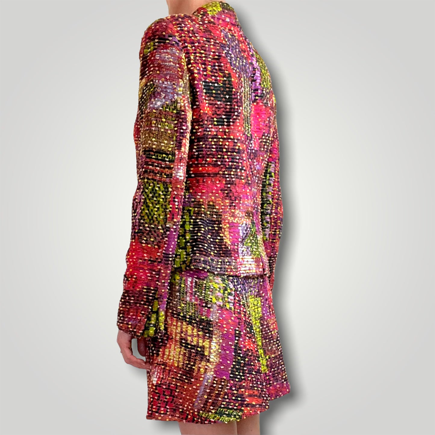 Christian Lacroix skirt suit back