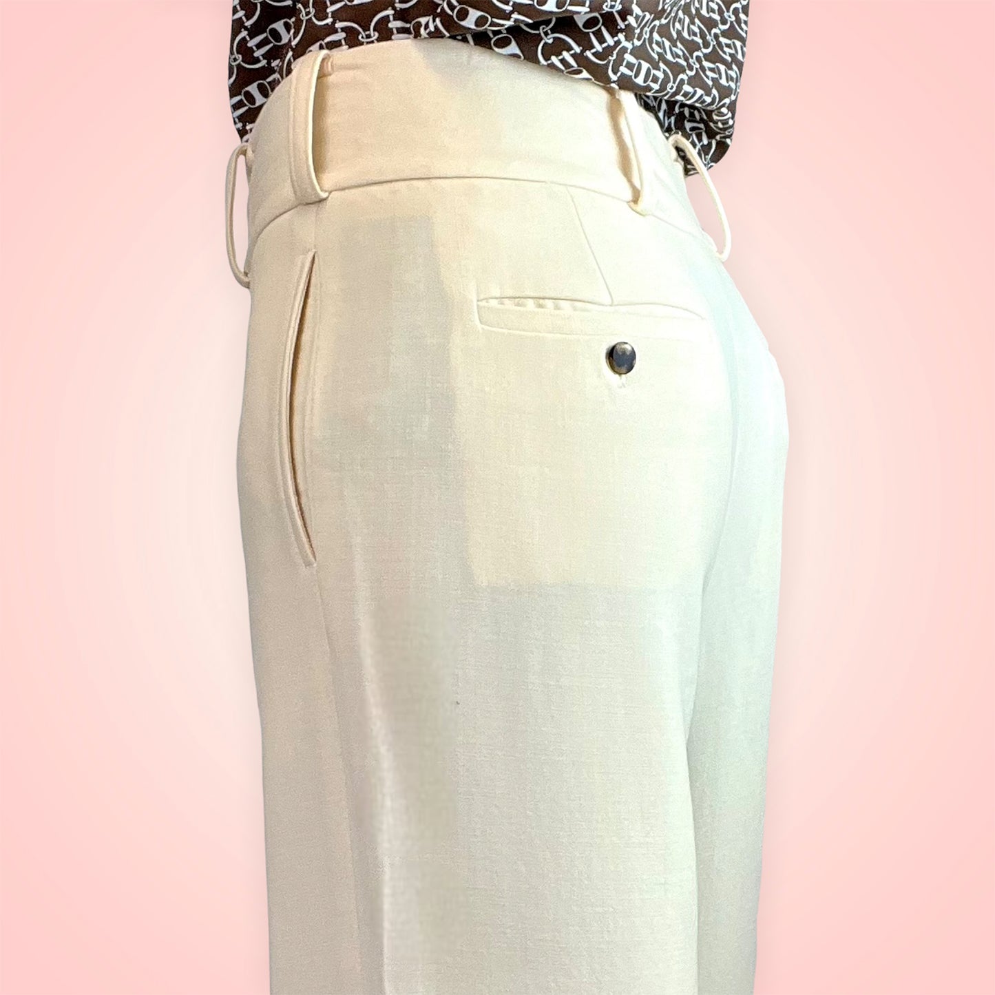 Ralph Lauren 90's Purple Collection wide leg trousers side detail