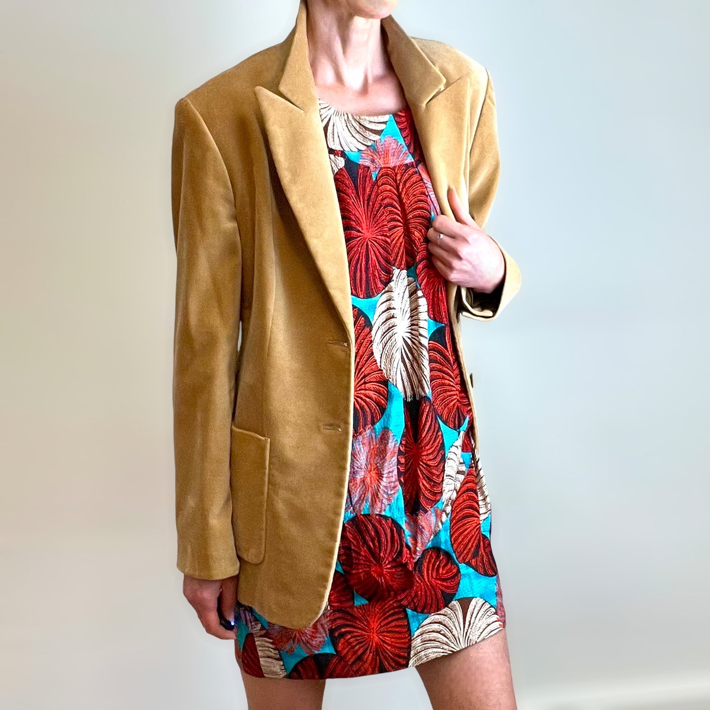 Diane Von Furstenberg tapered-hem silk dress with jacket