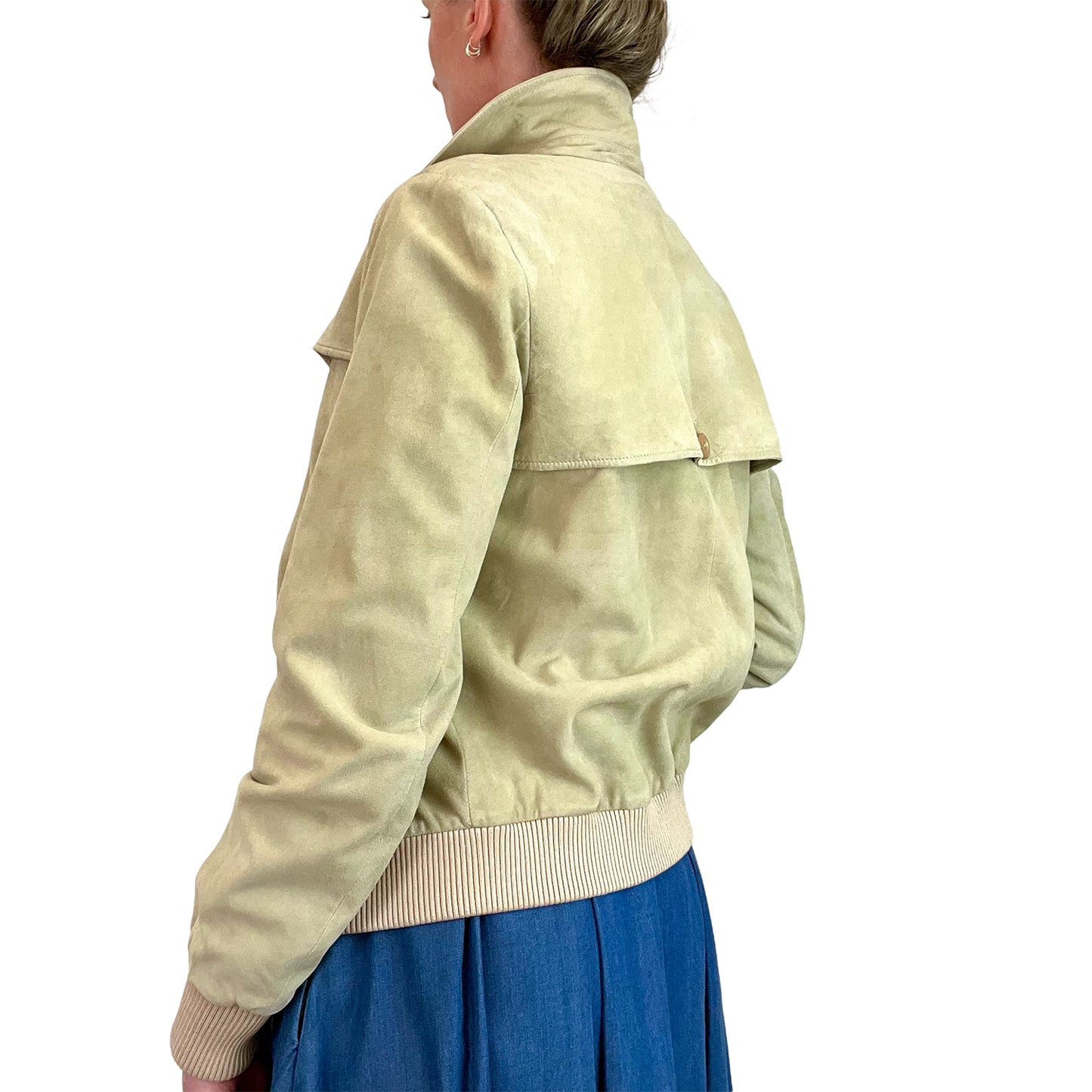 Salvatore Ferragamo suede blouson back