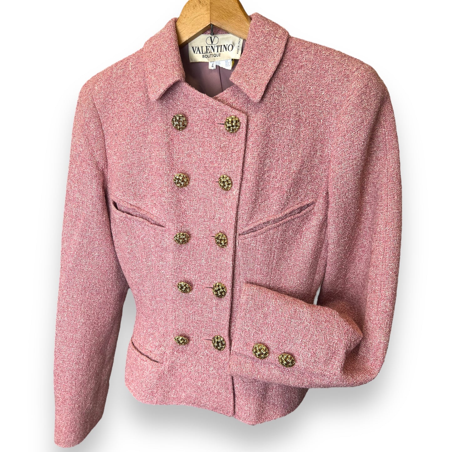 Valentino Boutique Pink Jacket 1980s
