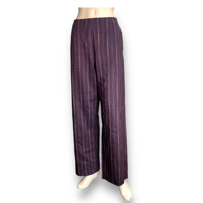 Kenzo Burgundy / Metallic Trousers 2000s
