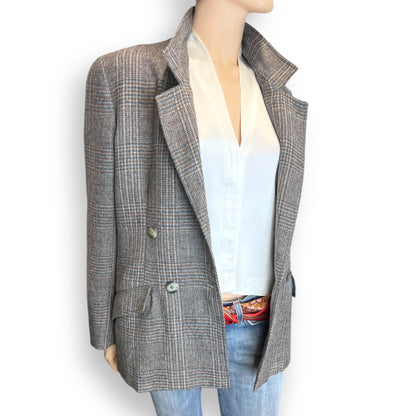 Jaeger Classic Tweed Blazer 1980s