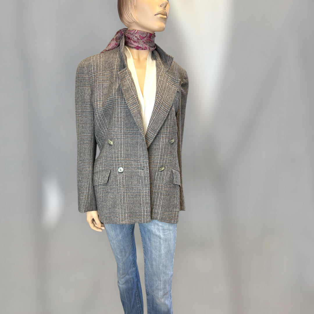 Jaeger Classic Tweed Blazer 1980s