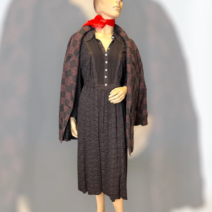 Ghost Chocolate Brown Dress 1990s