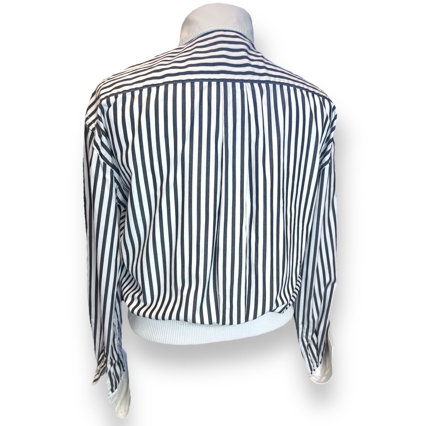 Chanel Black/White Striped Shirt 1980s