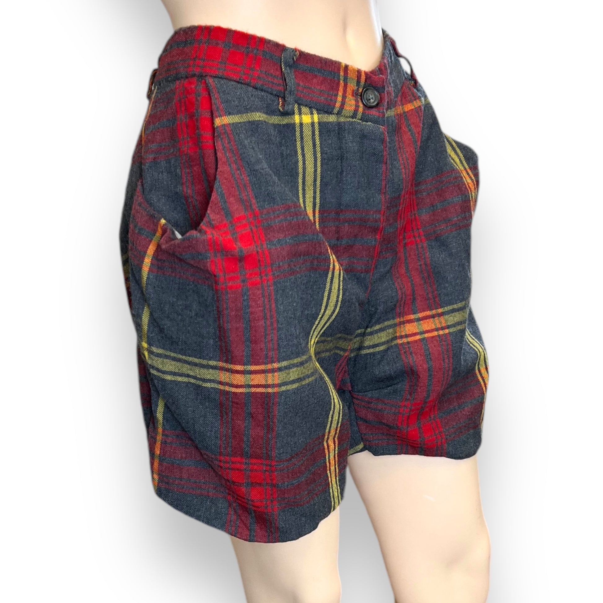 Vivienne Westwood Anglomania Tartan Shorts side view