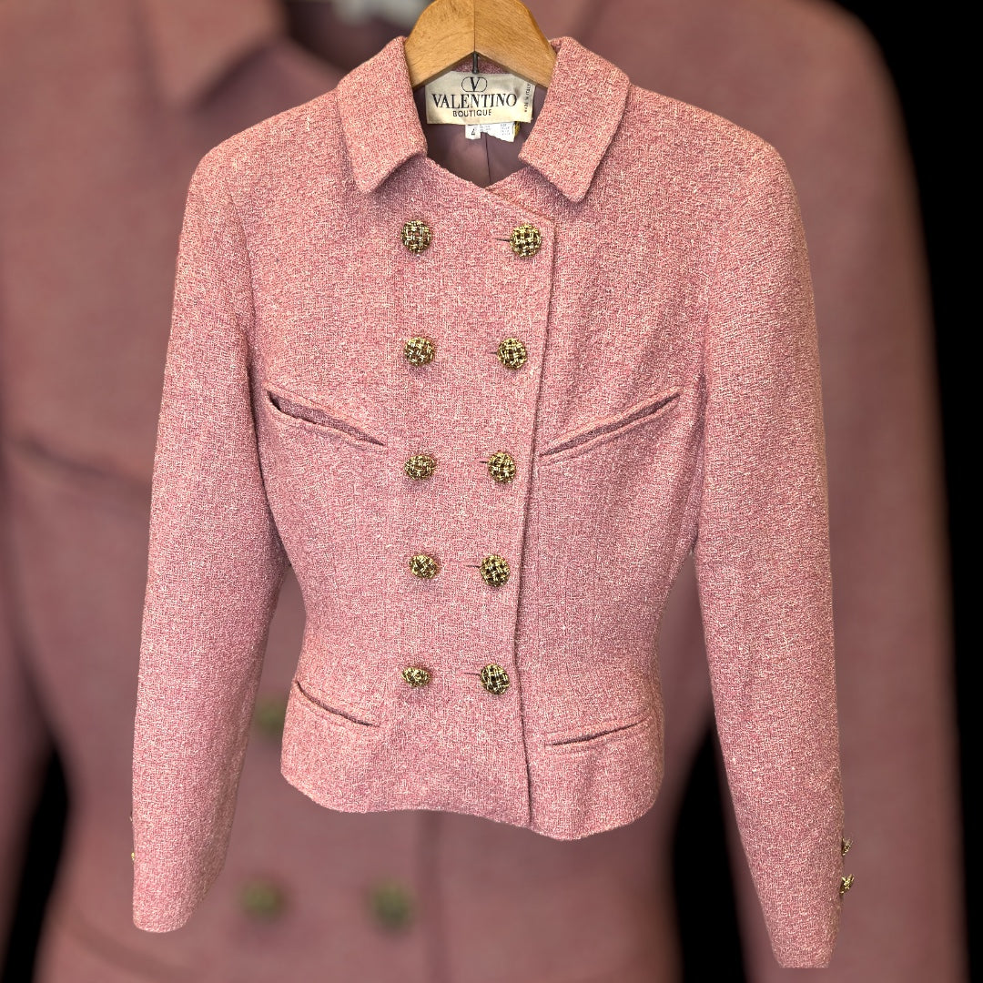 Valentino Boutique Pink Jacket 1980s