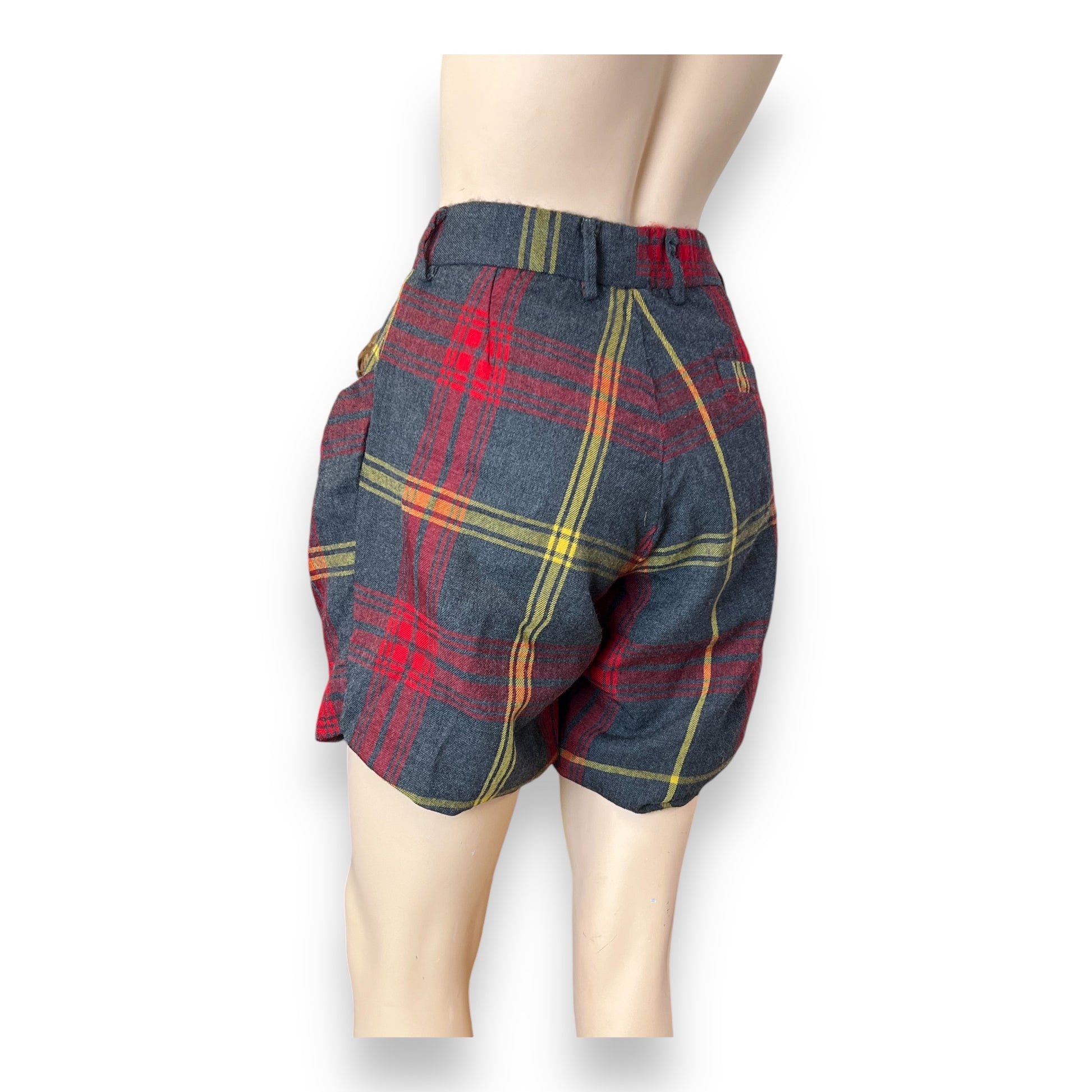 Vivienne Westwood Anglomania Tartan Shorts back