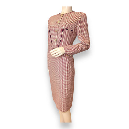 Valentino Boutique Cashmere Dress 1980s