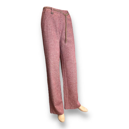 Kenzo Jungle Silk Blend Glitter Tweed Trousers